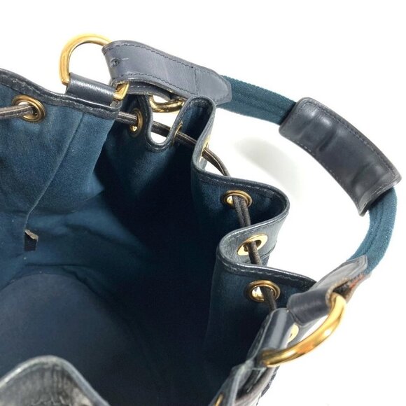 LOUIS VUITTON M92687 Noelie Shoulder Bag Hand Bag Monogram Mini Canvas Navy - Picture 11 of 11